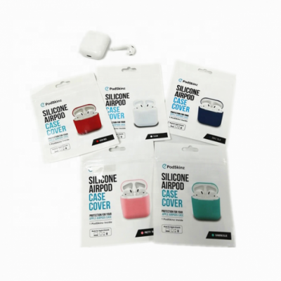 White Variety Size Aripods Packing Zip Lock Bag/ Mylar Reusable Earphone Custom Logo Plastic Pouch